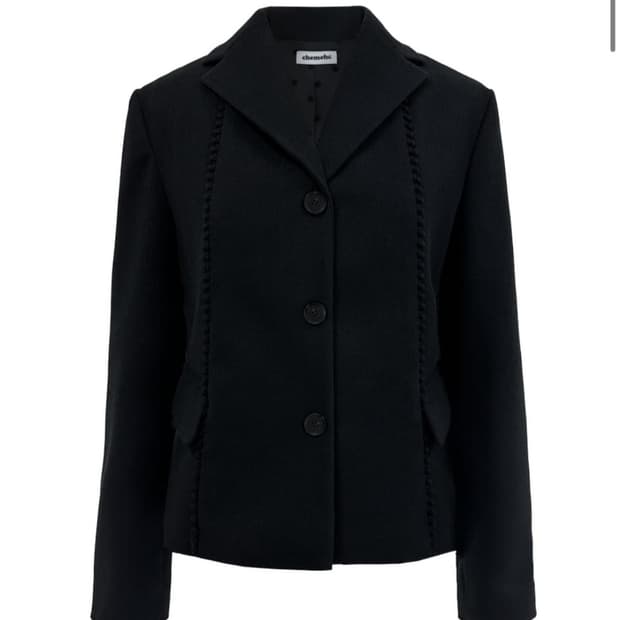 체메씨 블랙 리본 자켓 size 2
