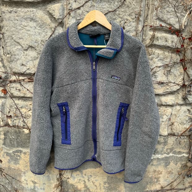 90s 파타고니아 usa 레트로 x pef 파일 플리스 후리스 자켓