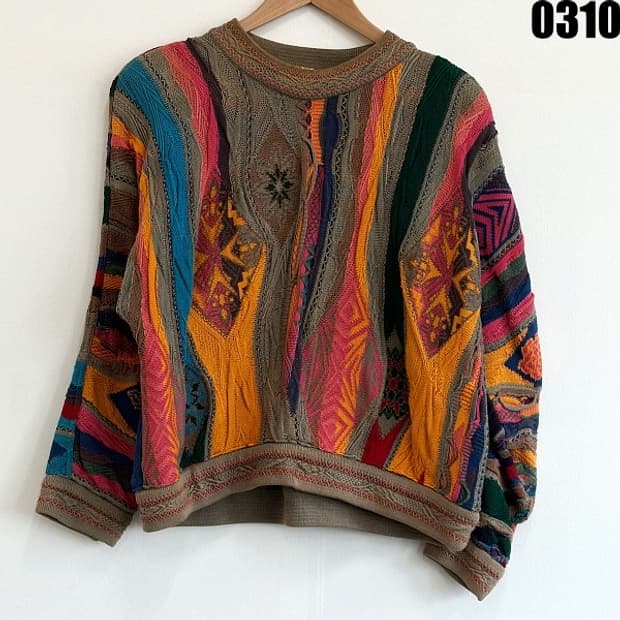 쿠지 케이블 니트 100 0310 