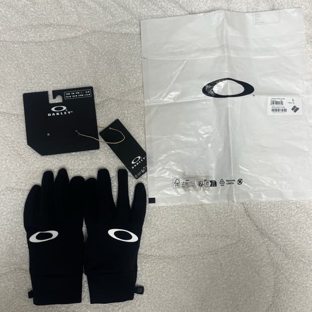 Q 오클리 플리스 장갑 블랙 (스마트폰 터치 0)
