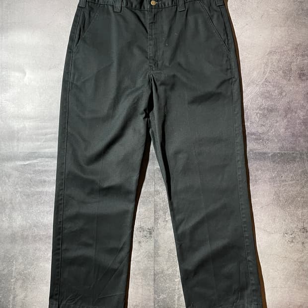 CARHARTT 칼하트 빈티지 블랙 치노 팬츠