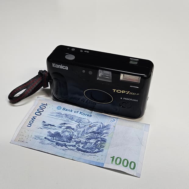  작례O 초소형 코니카 top's 200-p 필름카메라 빈티지 필카