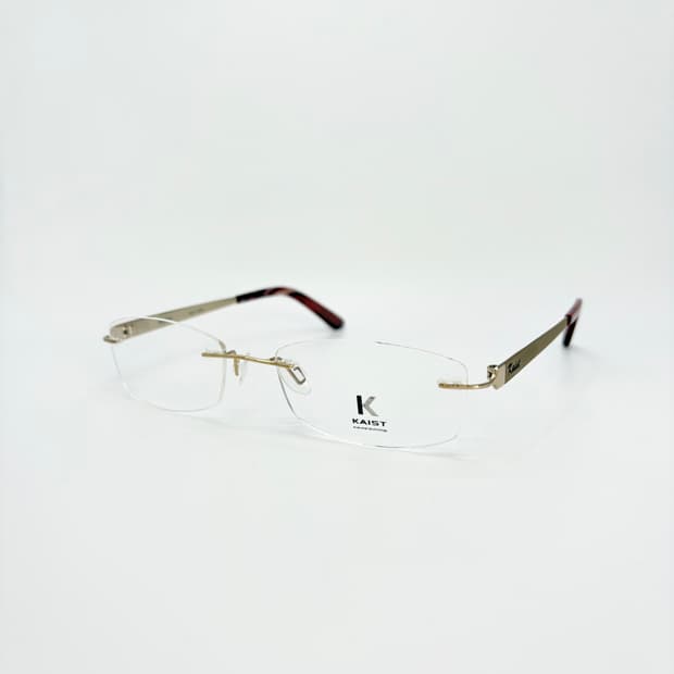KAIST 골드 스퀘어 무테 빈티지안경