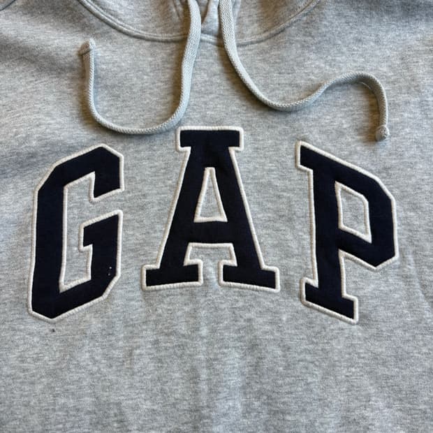 갭 GAP 그레이 자수 후디