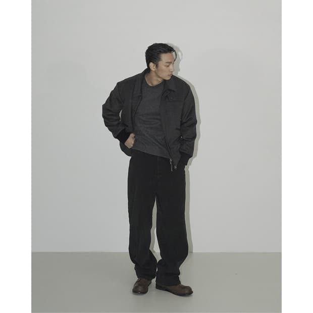 (2) 시도 울 블루종 차콜