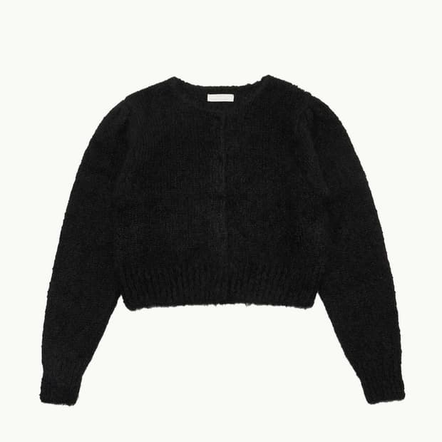 Amomento 아모멘토 뉴 그랜마 가디건 블랙
