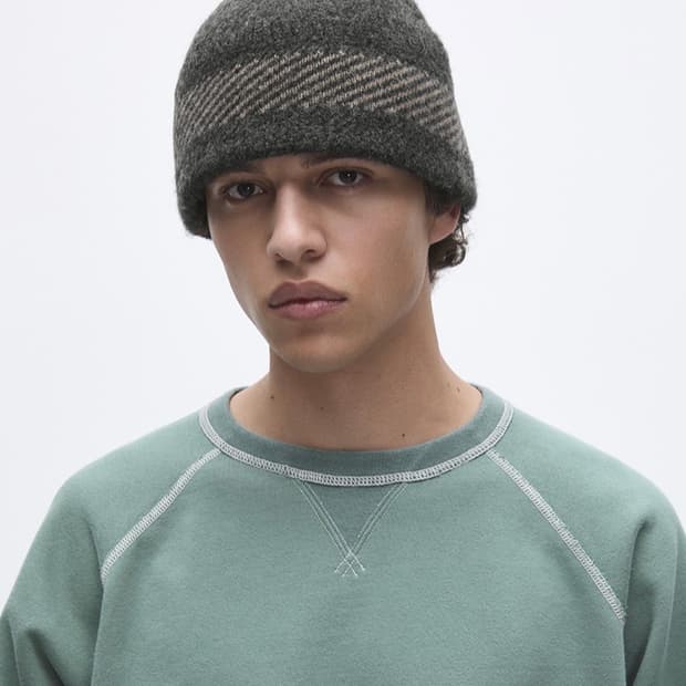 카키스 Mod Knit Hat 모드 니트 비니 햇 차콜