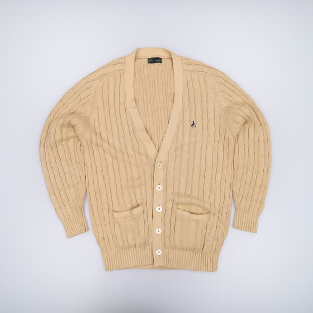 [XL] 빈폴 90s 빈티지 케이블 니트 가디건 3811