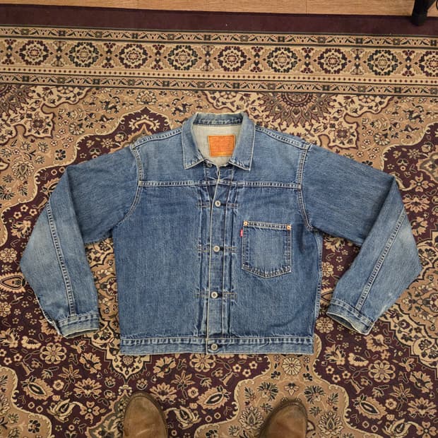 90s 리바이스 lvc 1세대 데님자켓 40 사이즈 71506 타입원