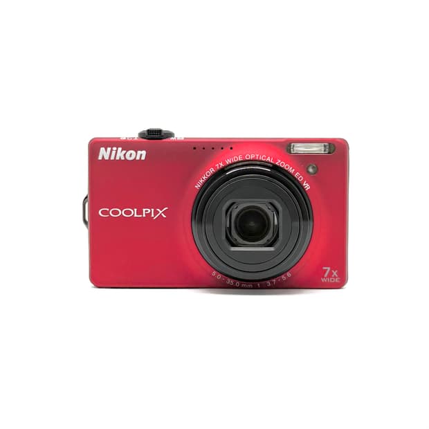 [레어&쿨톤!] 니콘 Coolpix S6000 와인레드 디지털카메라