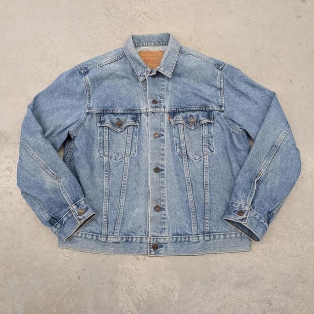 90‘s 빈티지 리바이스 오렌지탭 워시드 자켓