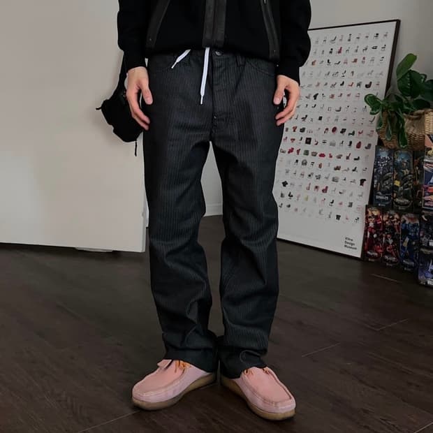 Jun Men 스트라이프 루지 트라우저