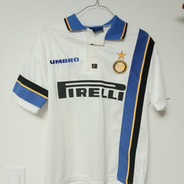 엄브로 인터밀란 97 98 사네티 #4 어웨이 유니폼