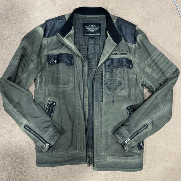할리데이비슨 카키 자켓