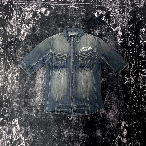 In the Attic Indigo Fade Denim Shirt