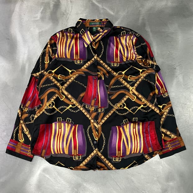  랄프로렌 풀 프린팅 코튼 셔츠 y14785