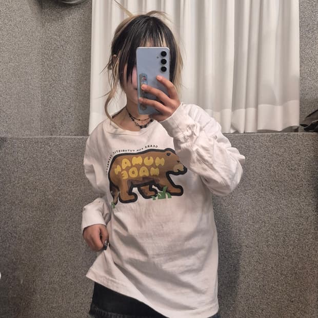 HUMAN MADE BEAR LONG SLEEVE 