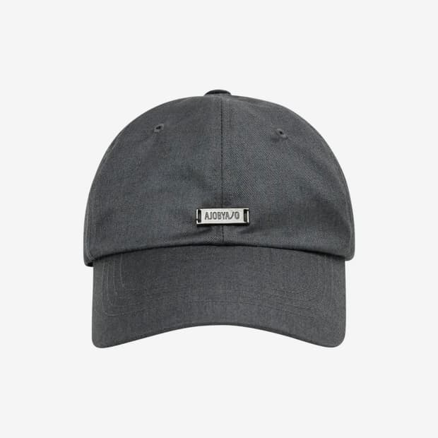 아조바이아조 Wool Blend Basic Cap 볼캡 차콜