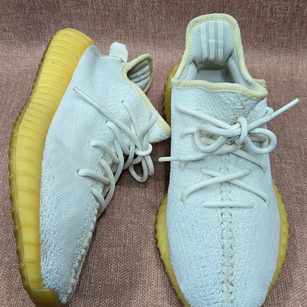 아디다스 250mm- 남녀 이지부스트 350 V2 크림 화이트