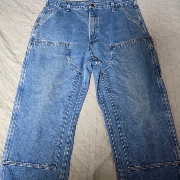 [38X32] 빈티지 칼하트 더블니 B73 DST 데님팬츠 @ B-22