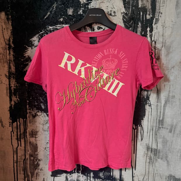 Russ-K pink half t-shirt 
