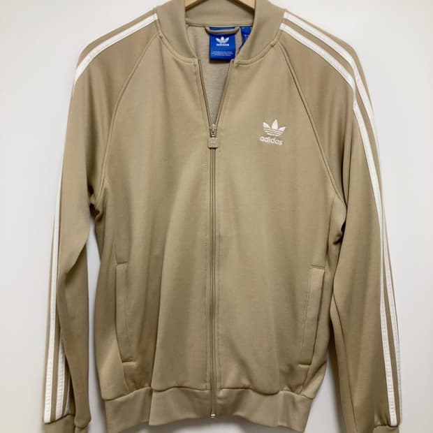 아디다스 베이지 화이트 져지 자켓 빈티지 트랙탑