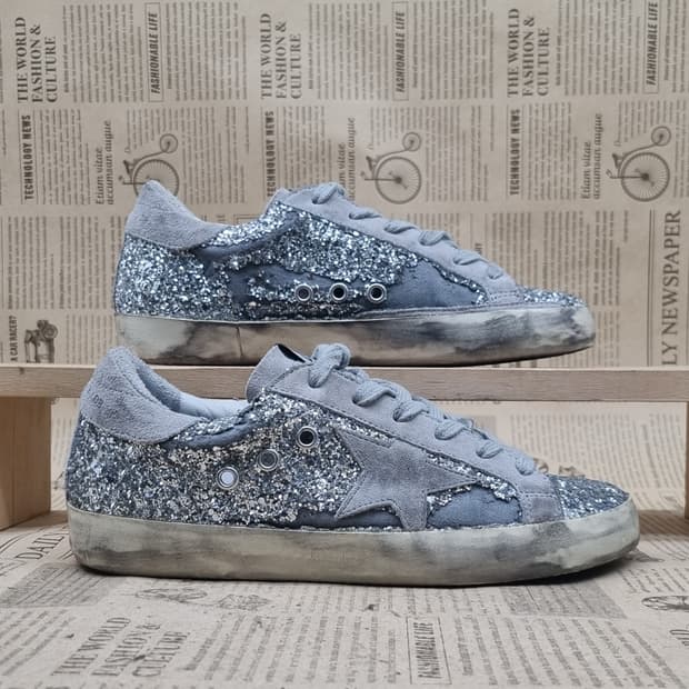 골든구스 슈퍼스타 실버 여성스니커즈230