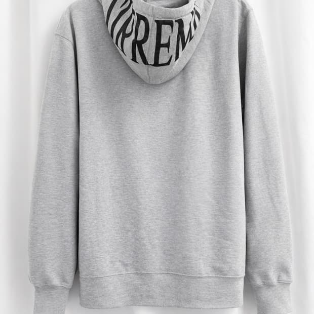 SUPREME 15SS Foil logo 후드 집업 Large