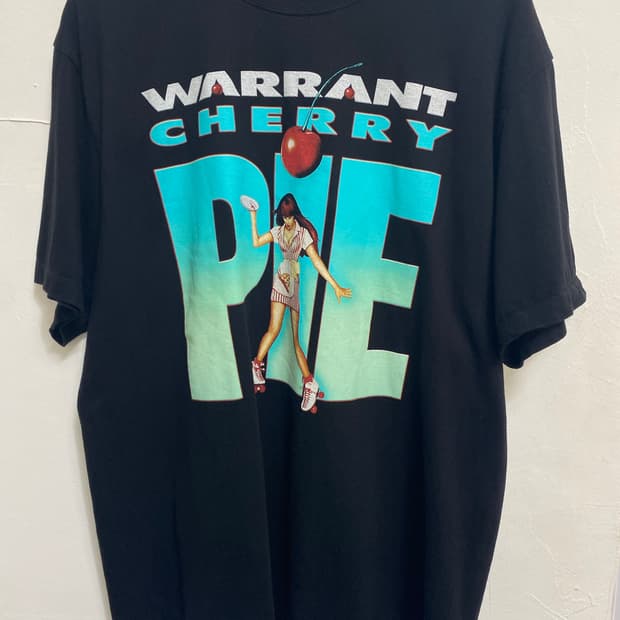 Yeah 밴드티 워런트 체리 파이 블랙 XL