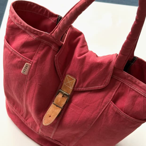 Washed cotton canvas design tool bag