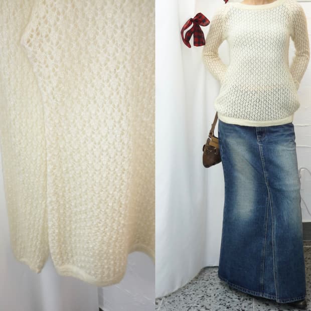 ivory winter air knit