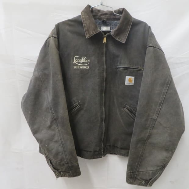 칼하트 J97 디트로이트 롱기브르 세이프티 워커 커스텀 자켓 블랙