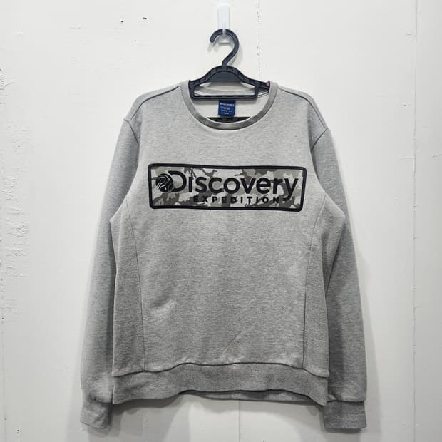 디스커버리 익스페디션 빅로고 기본 맨투맨 남성 95사이즈