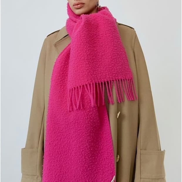 아크네 스튜디오 Acne Studios 프린지 울 머플러