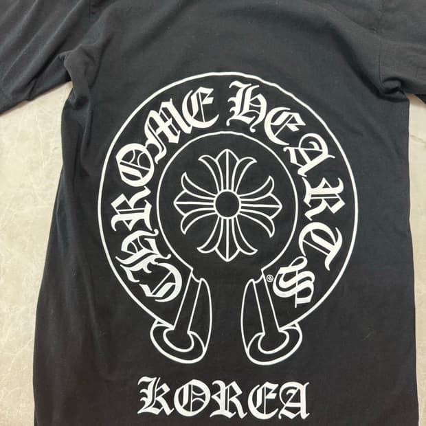 크롬하츠 코리아 홀스슈 티셔츠 s사이즈