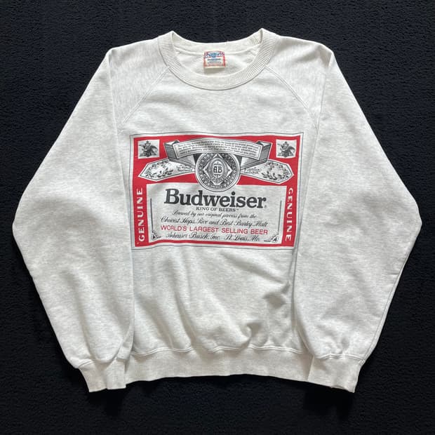 90s 빈티지 버드와이저 스웻셔츠