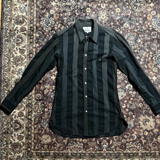 00s 비비안웨스트우드 스트라이프 셔츠