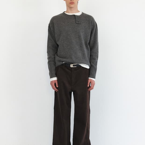 [L] Winder SLANT CODUROY PANTS
