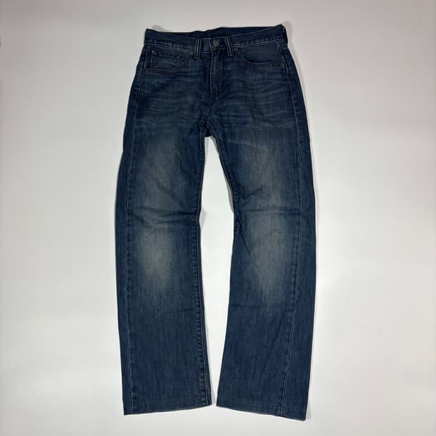 리바이스 505 워싱 데님팬츠