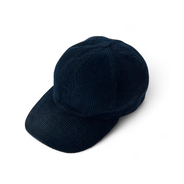 A.P.C. CORDUROY CAP NAVY