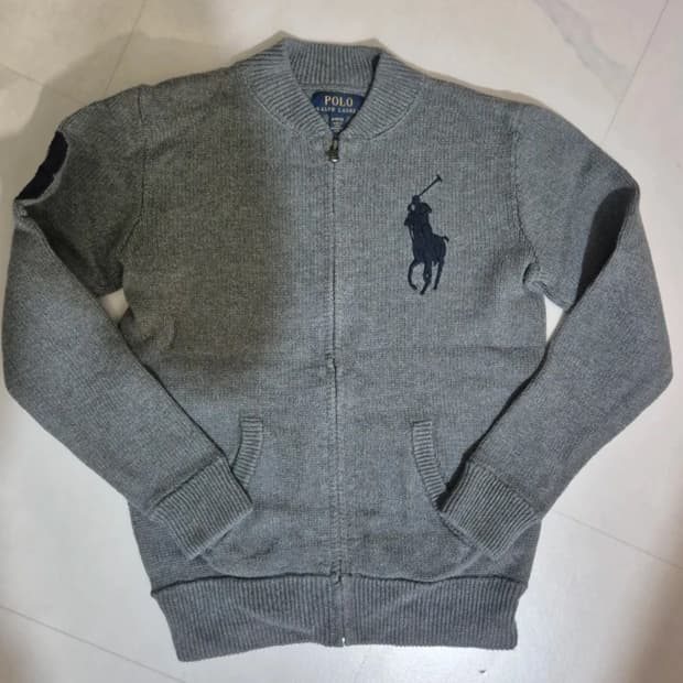 정품 폴로랄프로렌 그레이 빅포니 가디건/여성 44사이즈