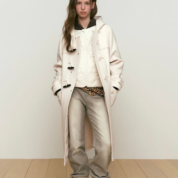 키르시 후드 토글 롱 코트 아이보리 2사이즈