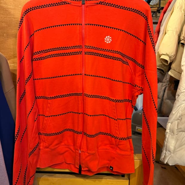 나이키 오렌지 후드집업