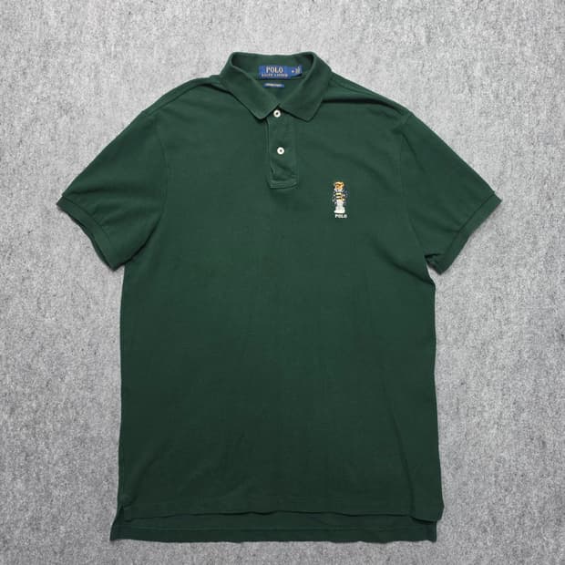 폴로 랄프로렌 곰돌이 베어 pk 반팔티 반팔카라티 커스텀 슬림핏 M