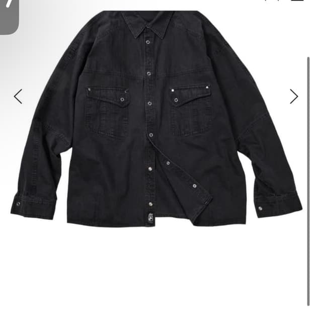 이티씨이 해링본 워싱 포켓 셔츠 블랙