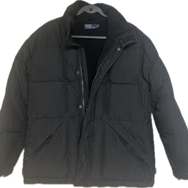 폴로 랄프로렌 블랙 패딩