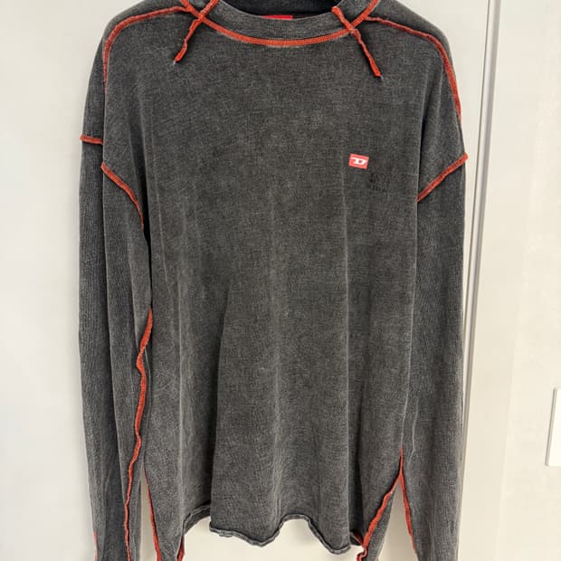 디젤 T-위크 트리티드 저지 롱슬리브 블랙