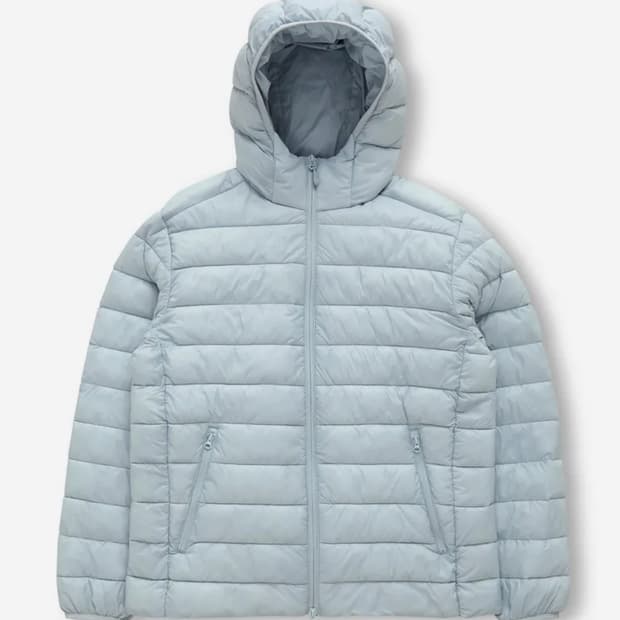 스파오 씬라이트 경량패딩 pale blue 남녀공용 m size