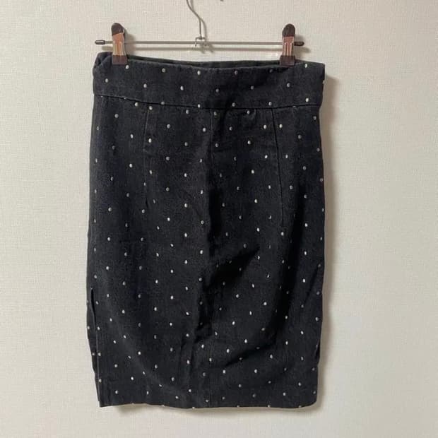 빈티지 모리걸 하구미 도트 H스커트