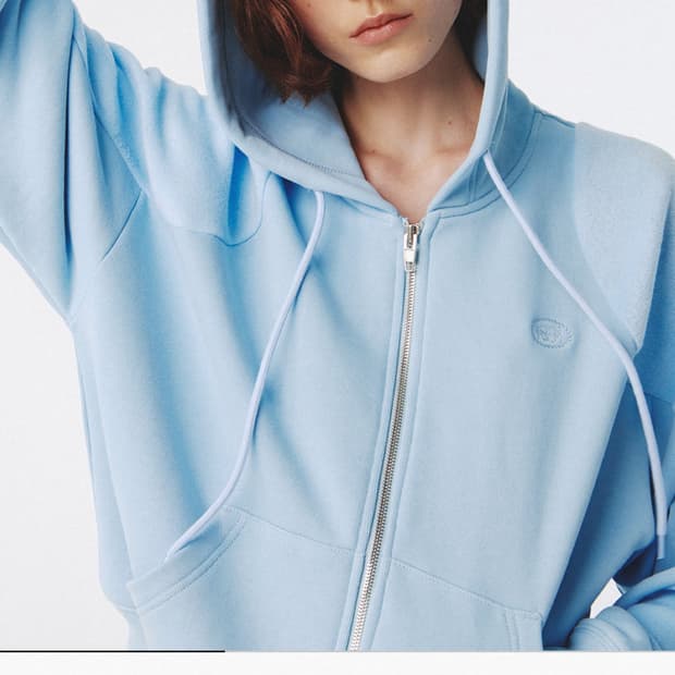 [S] 기준 Flow Zip-Up Hoodie Sky Blue